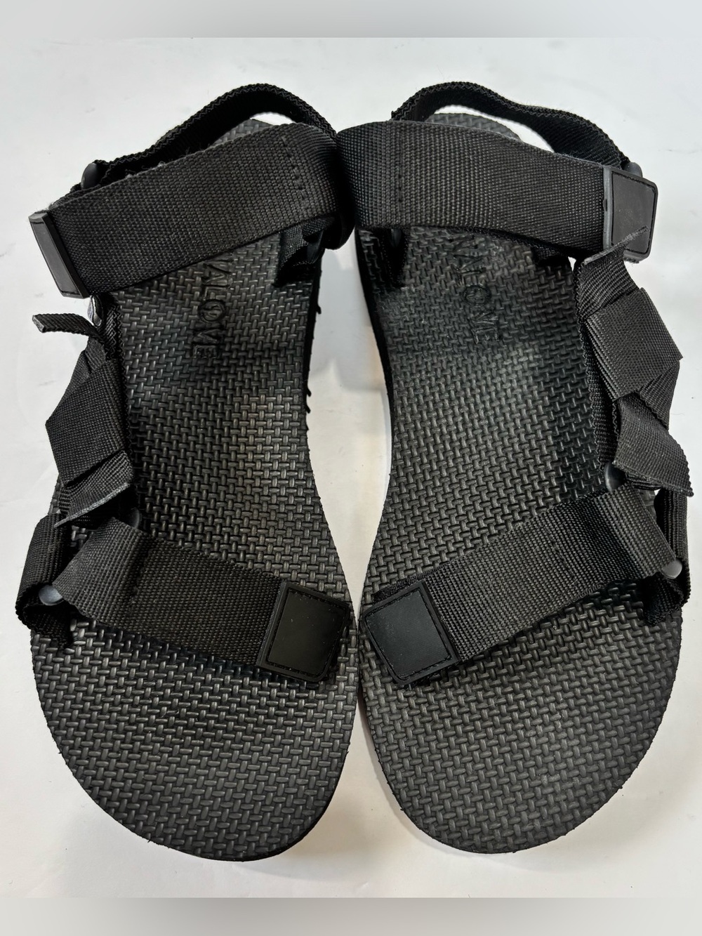 NEW Arizona Love Womens 7.5 Black Ankle Strap Slingbacks Outdoor Hiking Sandals - Picture 4 of 15